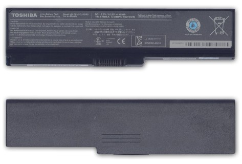 Аккумуляторная батарея для ноутбука Toshiba Satellite L750 (10.8V 48Wh)  PN: PA3817U-1BRS, черная