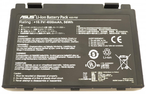Батарея ASUS A32-F52 для ноутбуков серии A41, F52, F82, F83S, K40, K50, K51, K60, K70, (10.8v 4800mah)