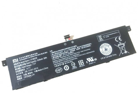 Аккумулятор для ноутбуков Xiaomi Laptop Mi Air 13.3 дюйма (7.6v-8.8v 5230mAh) R13B01W R13B02W