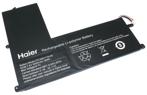 Аккумуляторная батарея для ноутбука Haier U144E (7.6V 5000mAh/38Wh) PN: UTL5261115-2S