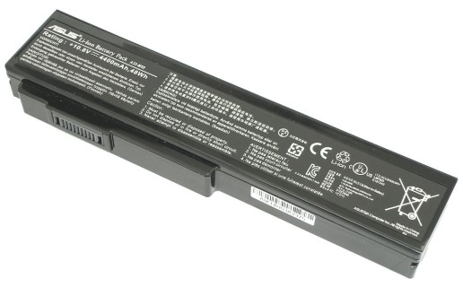 Аккумуляторная батарея для ноутбука Asus X55 M50 G50 N61 M60 N53 M51 G60 G51 (11.1V 4800mah) PN: A32-M50, черная