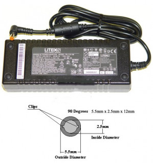 Блок питания для ноутбуков Acer 19 вольт 7.1 ампер 135 ватт разъём 5.5х2.5мм 