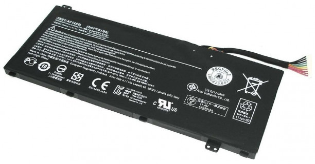 Аккумуляторная батарея для ноутбуков Aspire VN7-571G, VN7-791 (11.4V 4465mAh) AC14A8L
