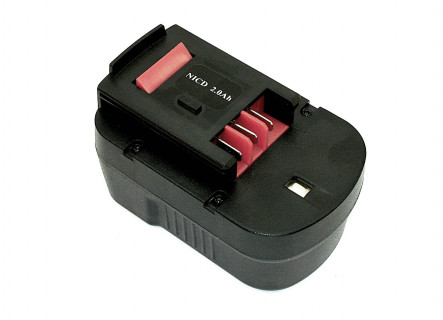 Аккумулятор для шуруповерта Black & Decker ( 14,4V 2000mAh Ni-Cd) p/n: A14, A144, A14F, A1714